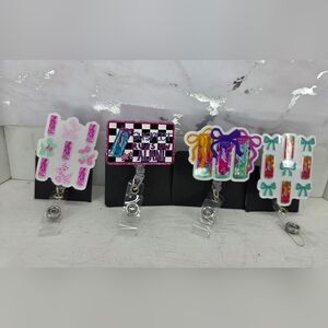 Colorful Badge Reel Set